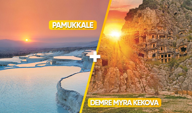 Pamukkale and Demre-Mira-Kekova from Belek