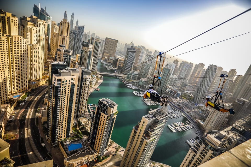 Dubai: Marina boyunca Zip Line