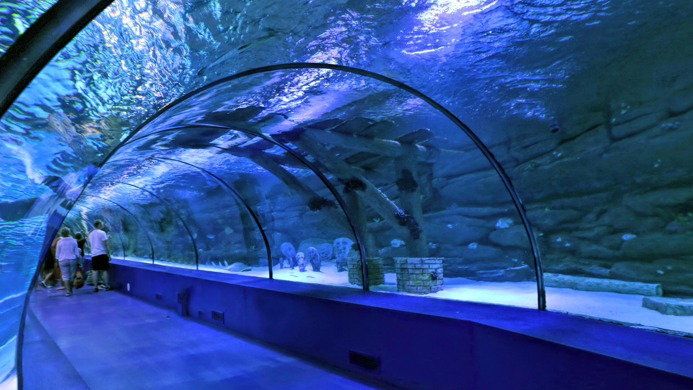 Tunnel Aquarium in Antalya (from Side)